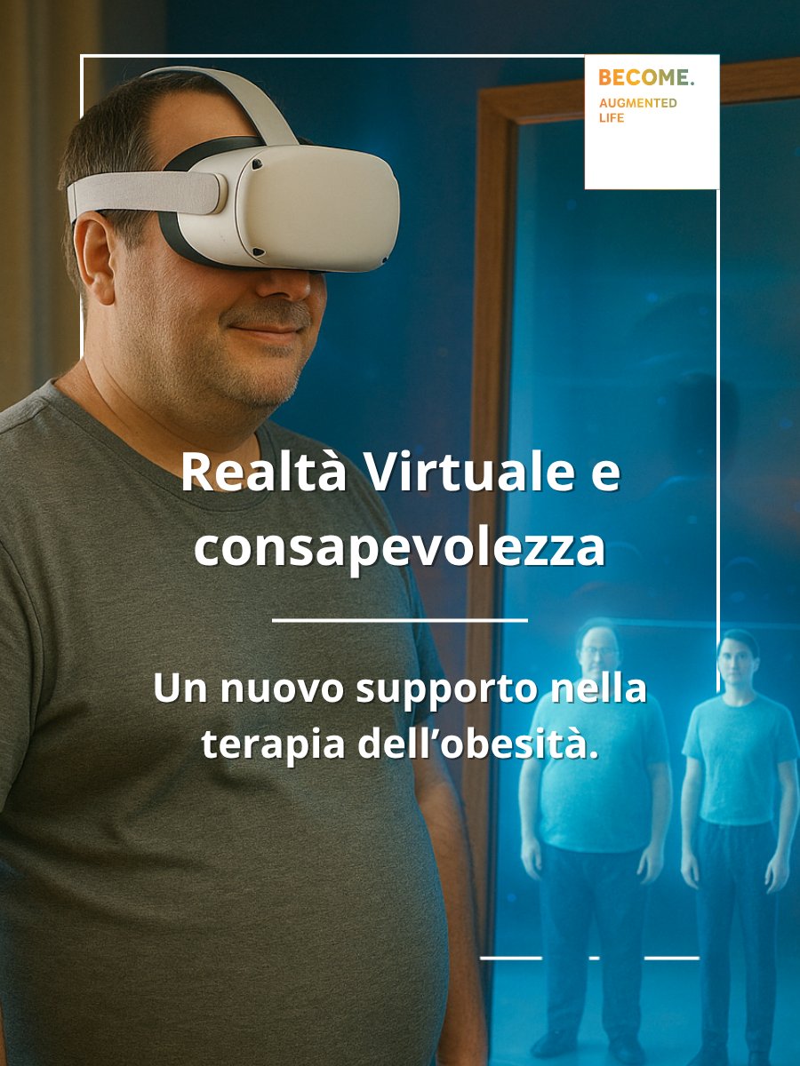 BecomeHub's tweet image. 🧠 Uno studio pilota (Eat Weight Disord., 2025) mostra come la #RealtàVirtuale possa favorire consapevolezza e motivazione nelle persone con obesità di grado III.
La VR non è scorciatoia, ma strumento di riflessione e cambiamento.
👉 discoverbecome.com

#PsicologiaDigitale