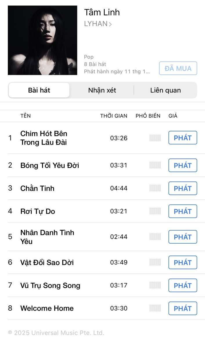 wingsforlyhan's tweet photo. ‼️ “TÂM LINH” is out on iTunes!‼️
⏰ Mass buy: 11:11 PM – 1:11 AM
🛒 Buy tracks top to bottom for accurate counts!
Let’s push it to the top for LYHAN 💫
✨ Form in comments for 100% rebate! 👇✨
#LYHAN #TamLinh #iTunes https://t.co/WRD2PSPGkv