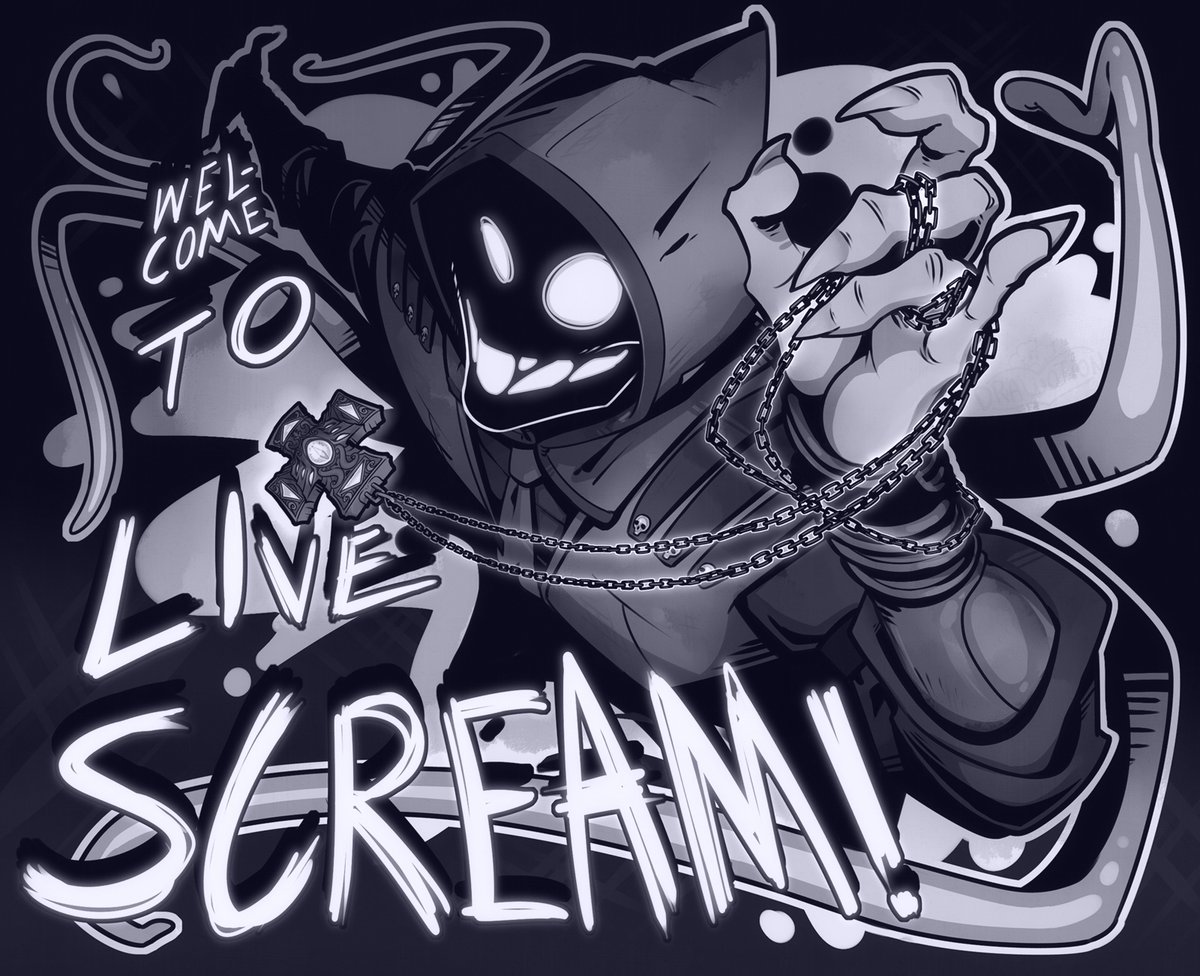 Drawotion's tweet photo. More art for funny purple man Kabhaal~! ✨
Two versions since I do like the grayscale look as well. 

#ArtGhoullery https://t.co/i8XIiDuhEW