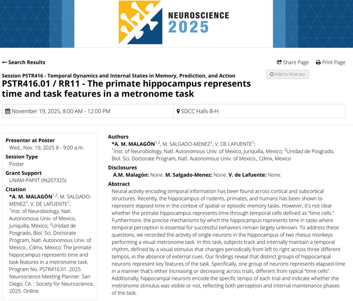 malagonanam's tweet photo. I'm very excited to present my PhD project at #Sfn2025 #SfN25 @SfNtweets

Come and visit my poster ✨ #brain #hippocampus #timing #primate https://t.co/vmbK8ID0yM