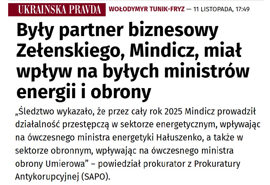 Powiedz wszystkim, że Zełeński jest kompletnie skorumpowany bez powiedzenia, że jest kompletnie skorumpowany.