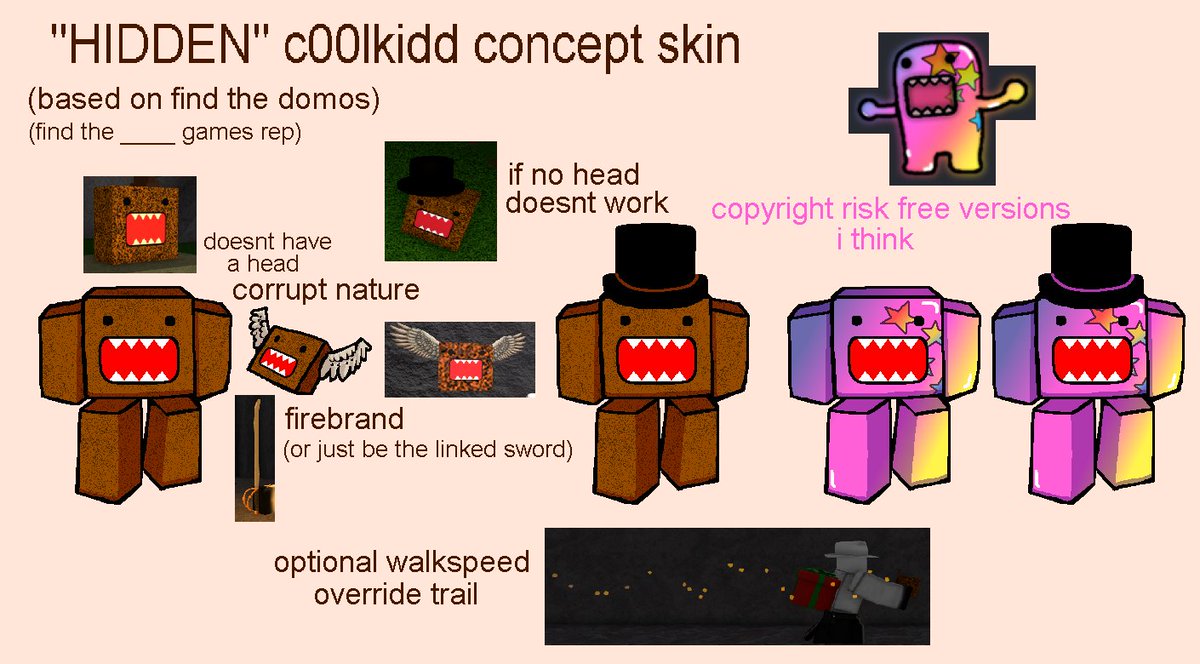 Rand0mrr's tweet image. c00lkidd domo skin concept thats NOT getting into the game
#forsakenfanart #forsaken