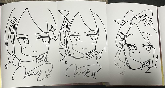 サイン描いてるうちにどんどん調子に乗るヒナ 