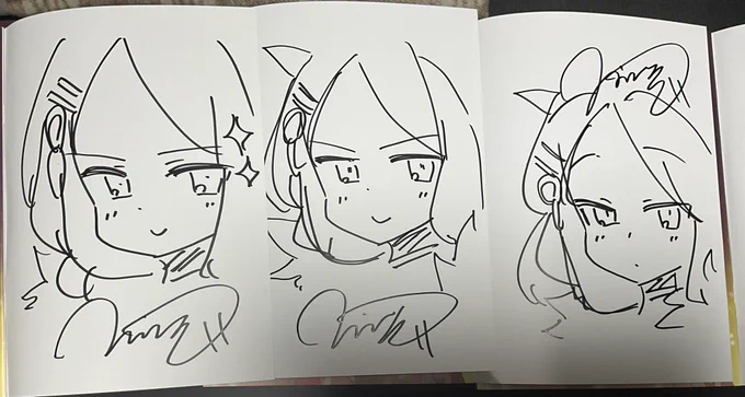 サイン描いてるうちにどんどん調子に乗るヒナ 