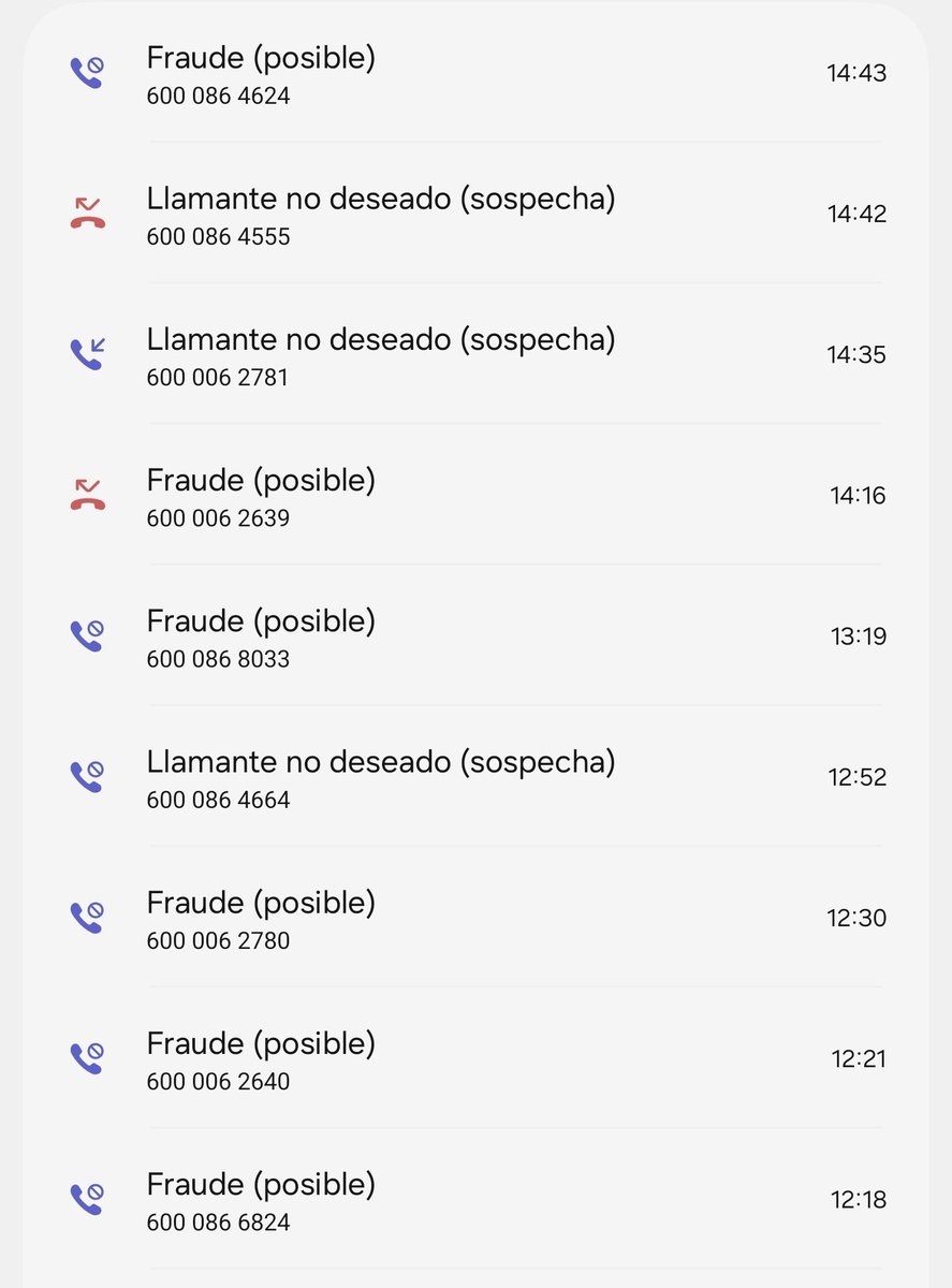 Es demasiado la cantidad de llamadas por día y eso que queda toda la tarde.