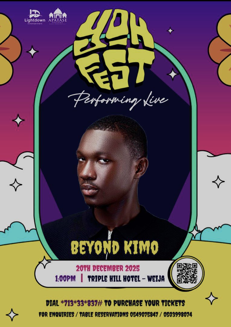 BEYOND KIMO, MYSELF AND I WILL BE AT TRIPPLE HILL HOTEL (WEIJA) FOR THE YOUTH FESTIVAL — THIS DECEMBER! PLEASE TAKE NOTE 🔥🔥🔥🔥🔥🔥