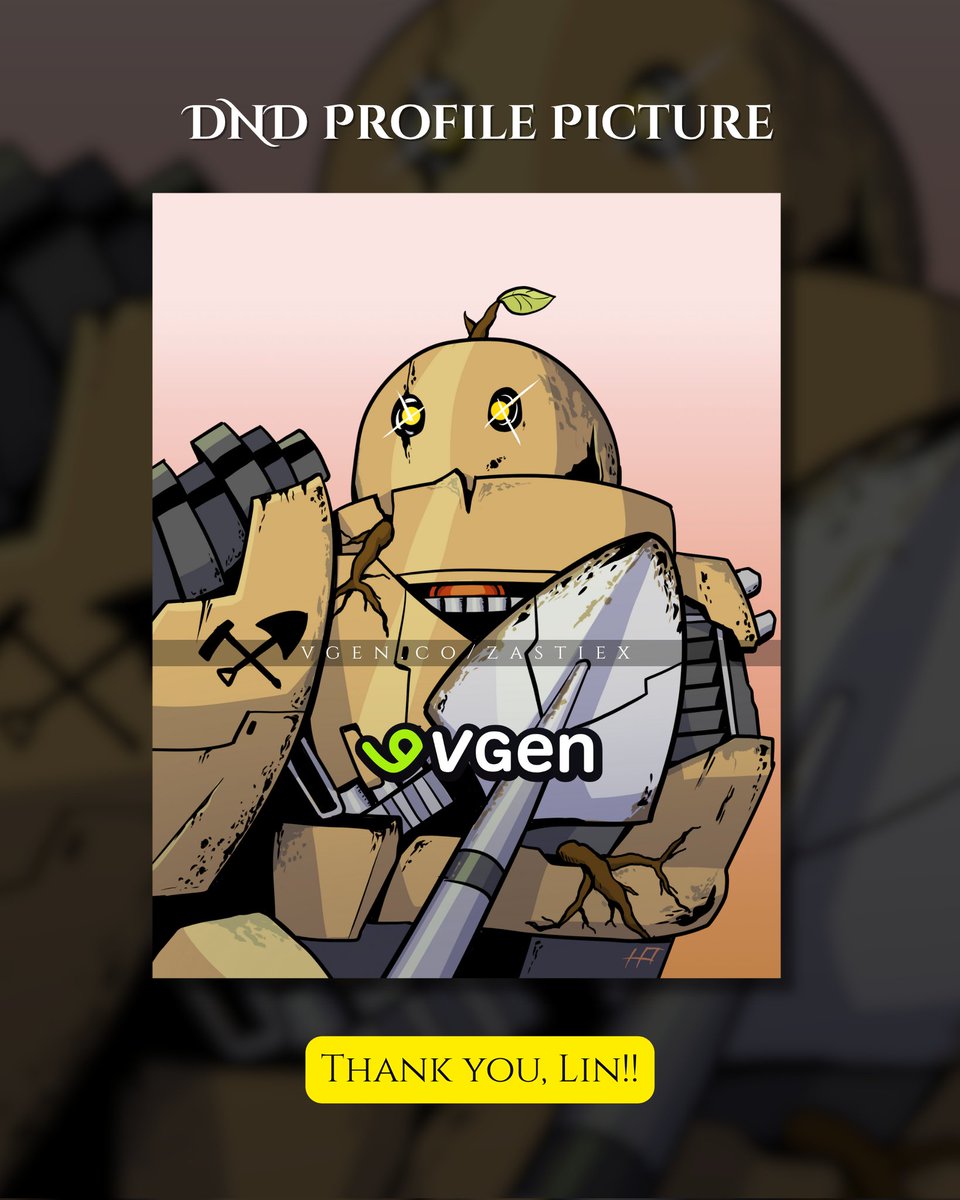 Thank you for your commission <a href="/GuardianGiggles/">Lin “Giggles” | VTuber</a> 😃
⚔️Watch the character live on a #DnD campaign <a href="/RBeyondRolls/">RealmsBeyondRolls</a> 
#dndart #DnDcharacter