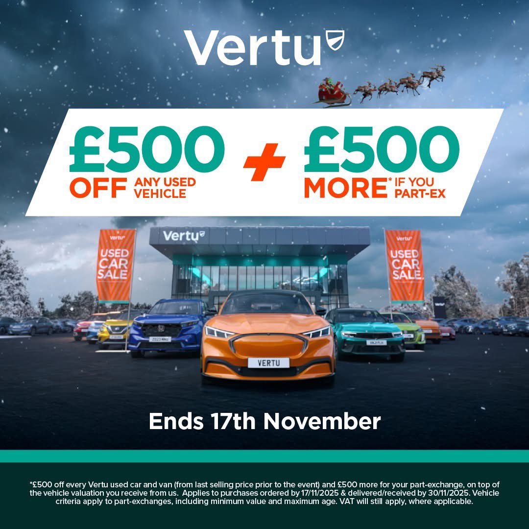 What will you be ☃️

🎶 Driving home for Christmas 🎶

Our Used Car Event is on NOW! 
£500 off any Used Car &amp; £500 if you Part Exchange yours.

Only at Vertu Nissan Widnes!

#Usedcarevent