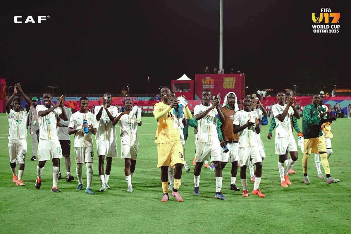Africa sent 10 nations to the U17 World Cup in Qatar this year! 🇶🇦🌍

South Africa
Morocco
Senegal
Tunisia
Egypt
Ivory Coast
Zambia
Burkina Faso
Uganda
Mali

From the 10, only Ivory Coast did not make it past the group stage.

• Senegal were the only African side to top their