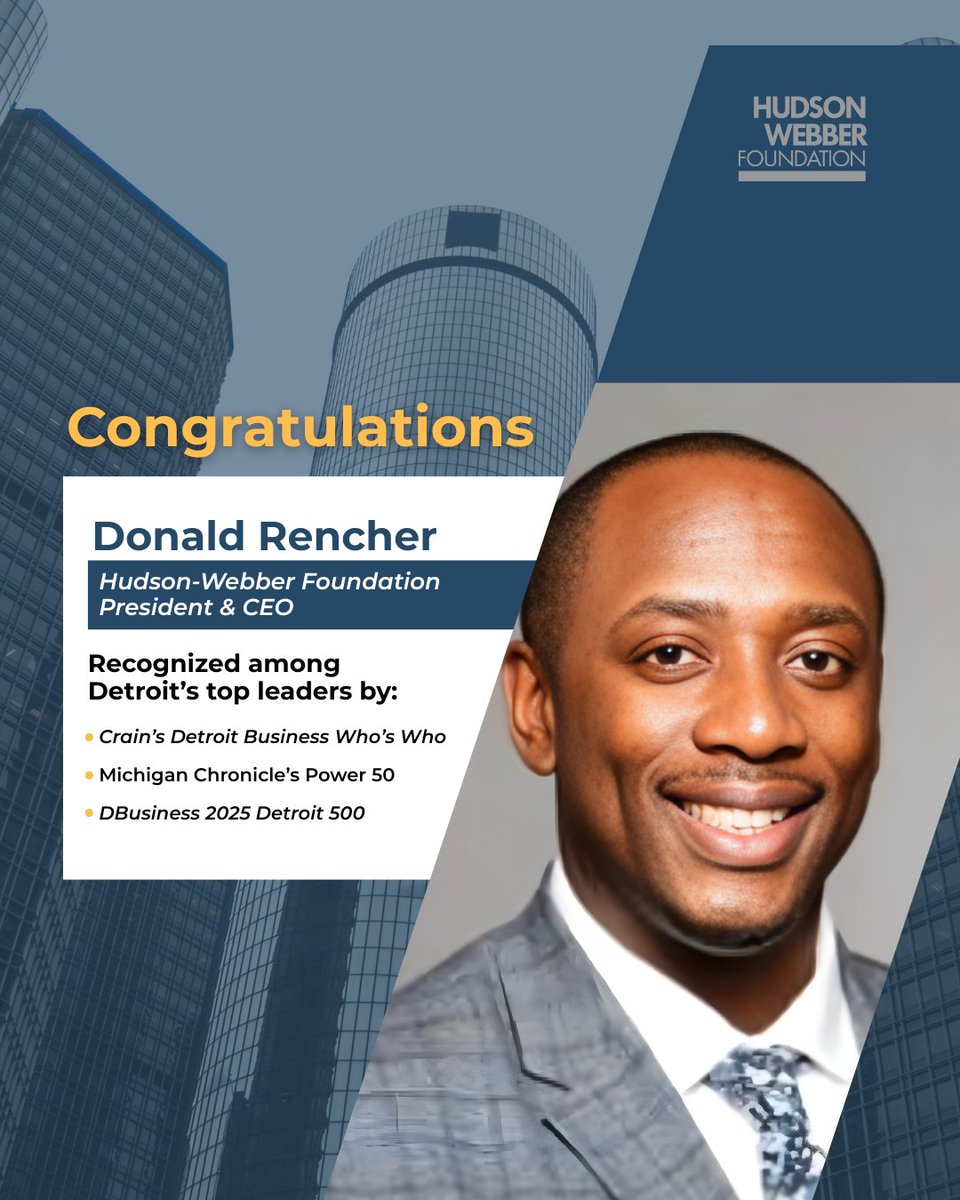 Hudson-Webber Foundation tweet media