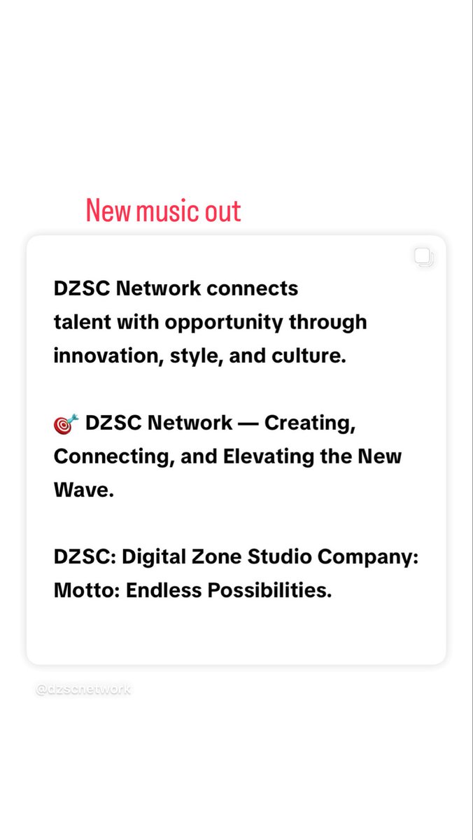 DZSCnetwork's tweet image. New music out now