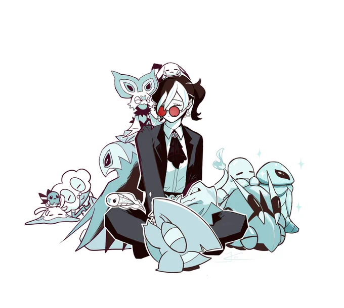 My ZA Team。#Pokemon #ポケモン Gotta raise most almost all of em as little ones from the start