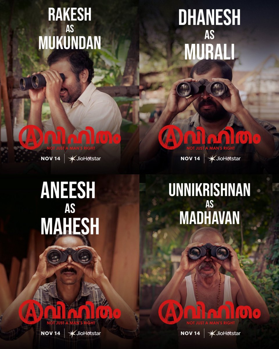 OTTPlusCinema's tweet image. Film #Avihitham Streaming From 14th November On #JioHotstar.

Starring: #Unniraj, #RenjiKankol, #VineethChakyar, #DhaneshKoliyat, #RakeshUshar, #VrindaMenon, #AjithPunnad, #UnnikrishnanParappa &amp;amp; More.
Directed By #SennaHegde.

#AvihithamOnJioHotstar #MalayalamMovie #OTTPlusCinema