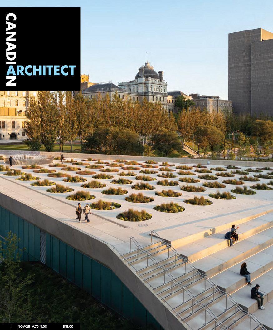 CdnArch's tweet image. The November 2025 issue of Canadian Architect magazine: canadianarchitect.com/november-2025/. Featuring @RAIC_IRAC Journal: issuu.com/iqbusinessmedi…

Our November issue looks at a series of projects where the work of #architecture &amp;amp; #landscapearchitecture are tightly intertwined and interwoven