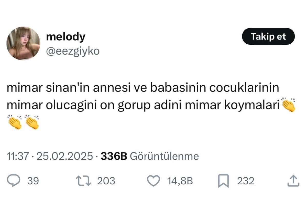 Annesinin bunun salak olacağını anlayıp ismini melody koyması?