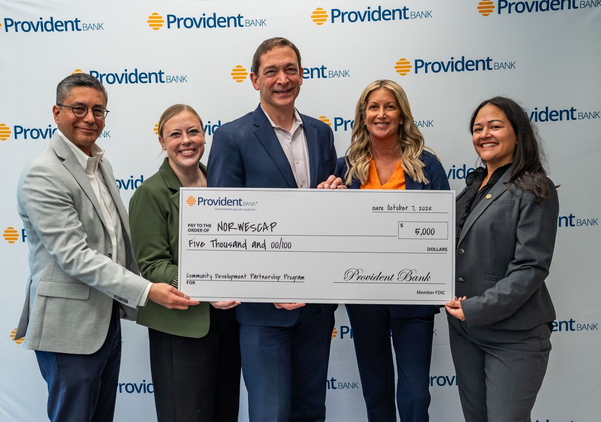 Provident Bank is proud to support NORWESCAP with a $5,000 Community Partnership Program Grant! NORWESCAP strengthens communities by creating opportunities that improve the lives of low-income individuals and families. 

Read our news release here: provident.bank/press-releases…