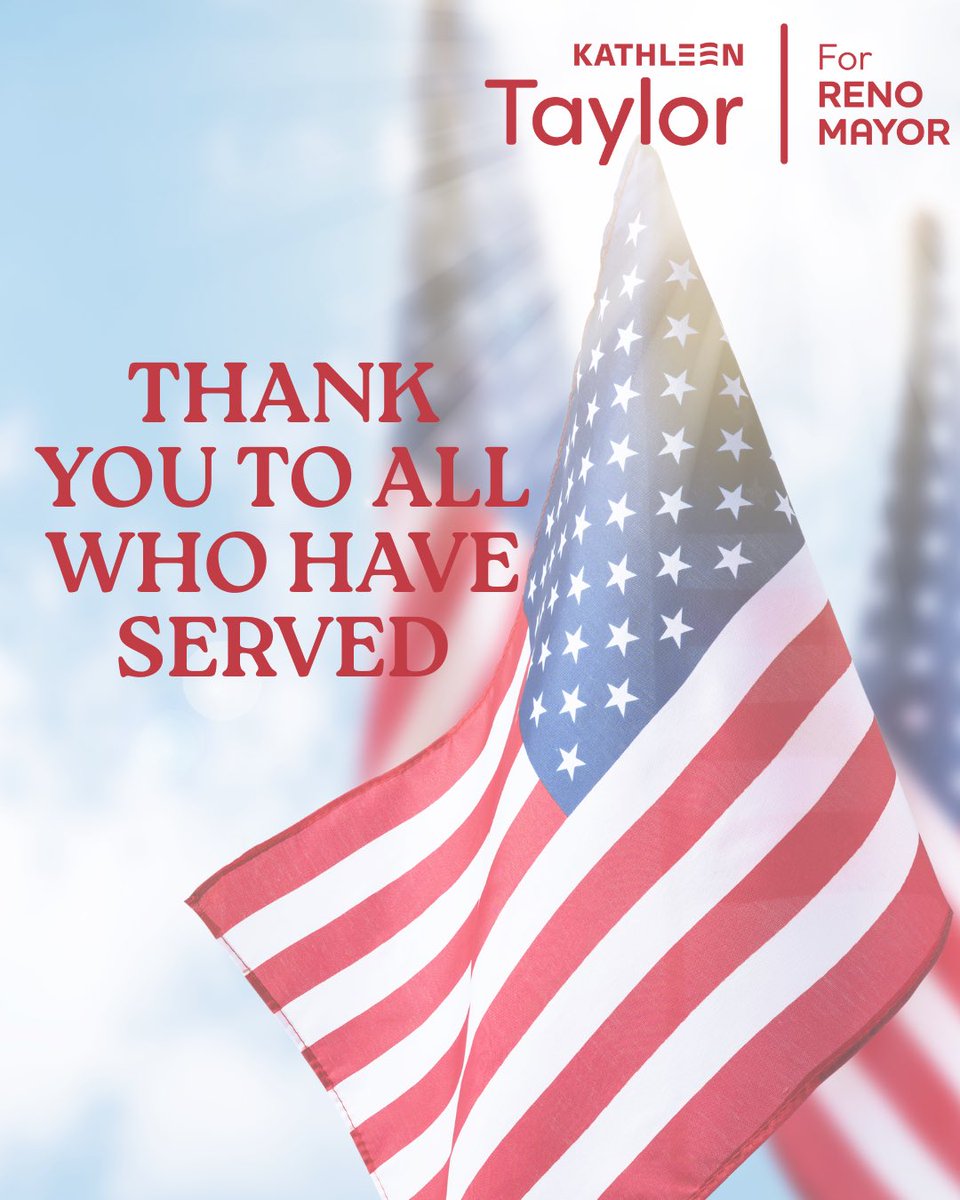 Honoring the brave who served with courage and heart. Thank you, Veterans. #TaylorForRenoMayor