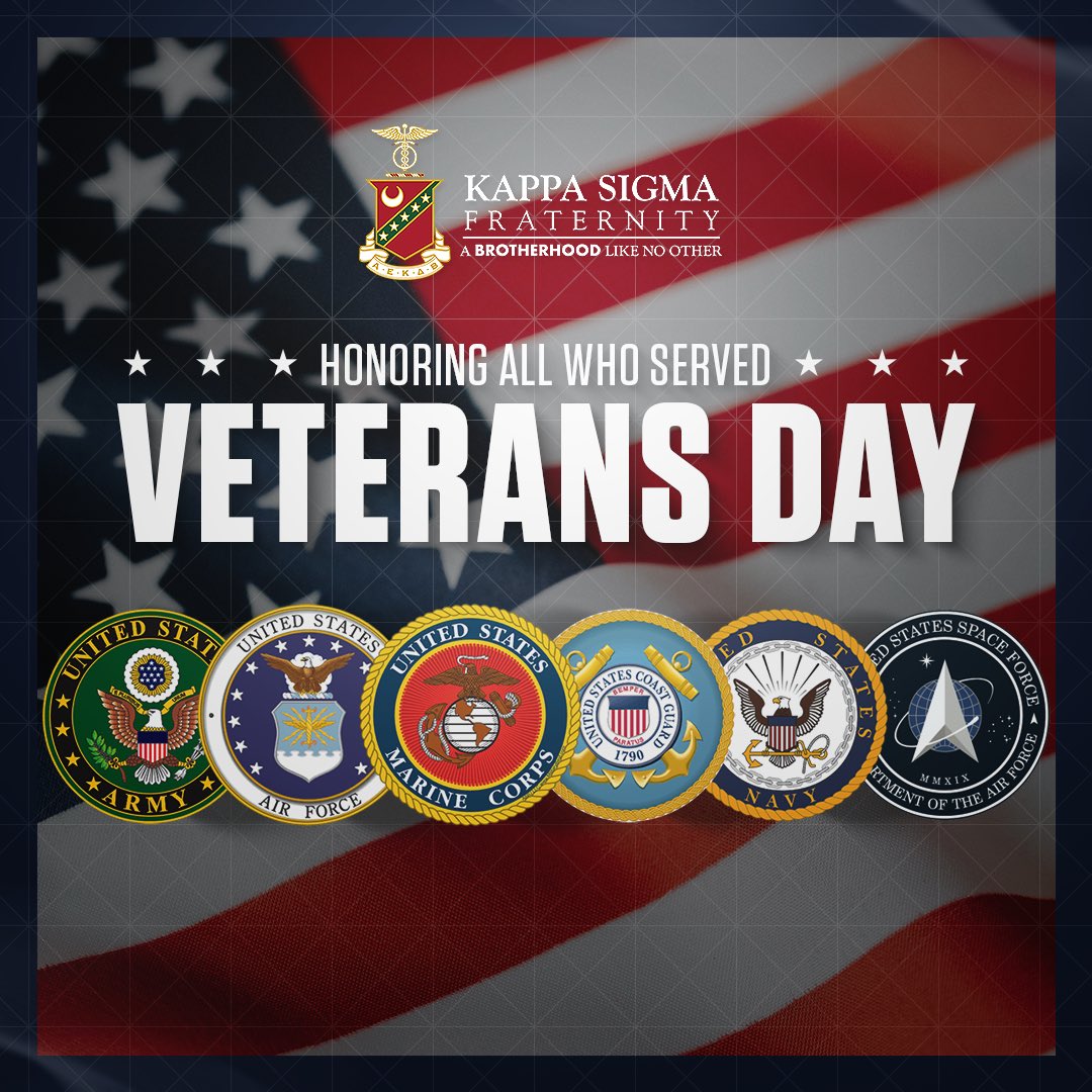 Freedom is never free. This Military Heroes Month, Kappa Sigma honors the brave heroes who have defended our nation since its founding. 

From World Wars, Desert Storm, Vietnam and beyond, countless Brothers have served courageously to protect all that we hold dear. Their