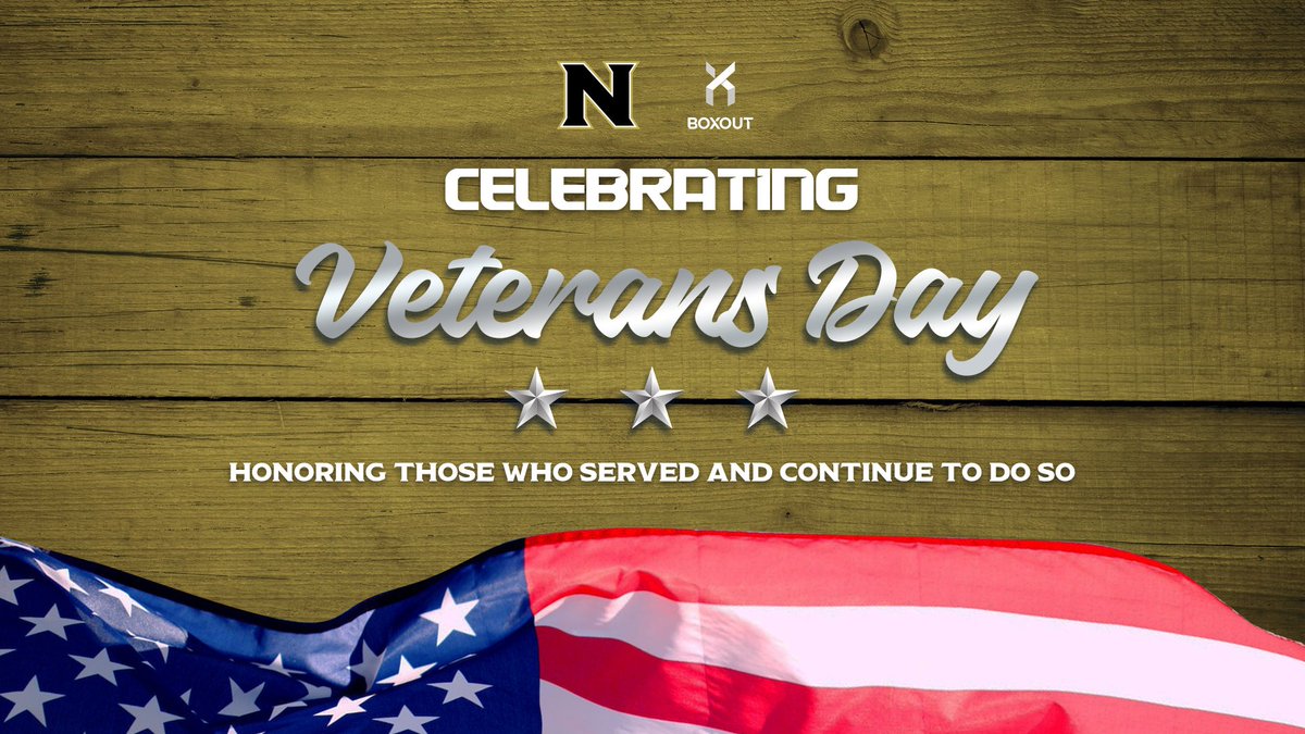 Today we honor and celebrate Veterans Day! Thank you to all who served and continue to serve. Your bravery inspires us every day! #VeteransDay #NortheasternAthletics