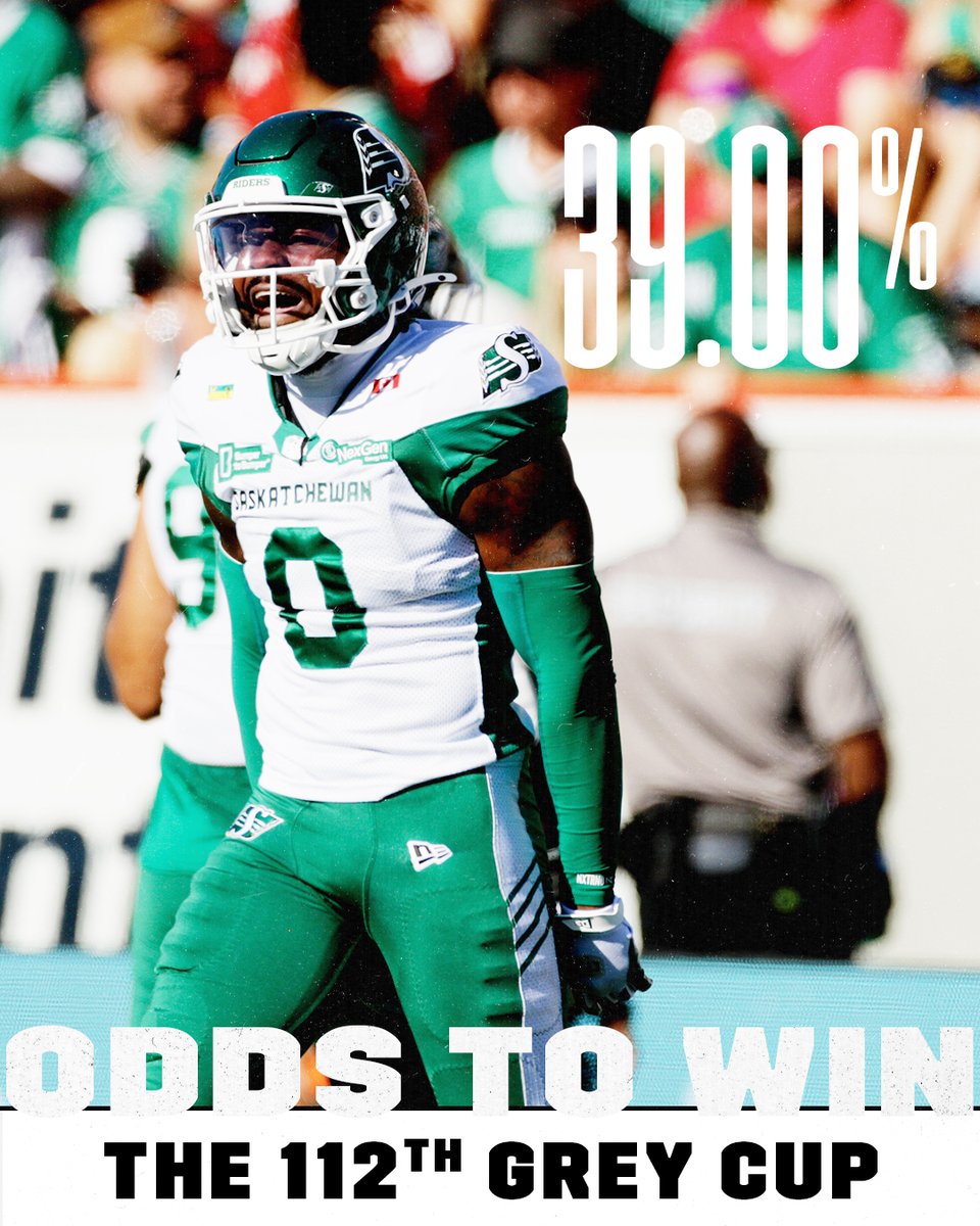 CFL's tweet photo. @KPMG_Canada @MTLAlouettes Or will @sskroughriders be hoisting the #GreyCup https://t.co/696uDJoyxY