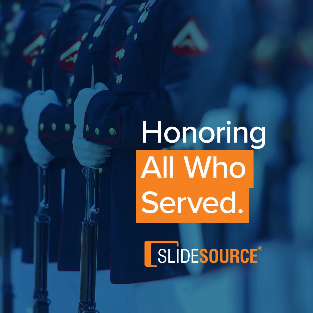 SlideSource's tweet image. Today, we honor the courage, dedication, and selflessness of all who have served.

Your integrity and commitment remind us what it truly means to serve others, and we are deeply grateful for your example.

Thank you to our nation&apos;s heroes—our veterans.