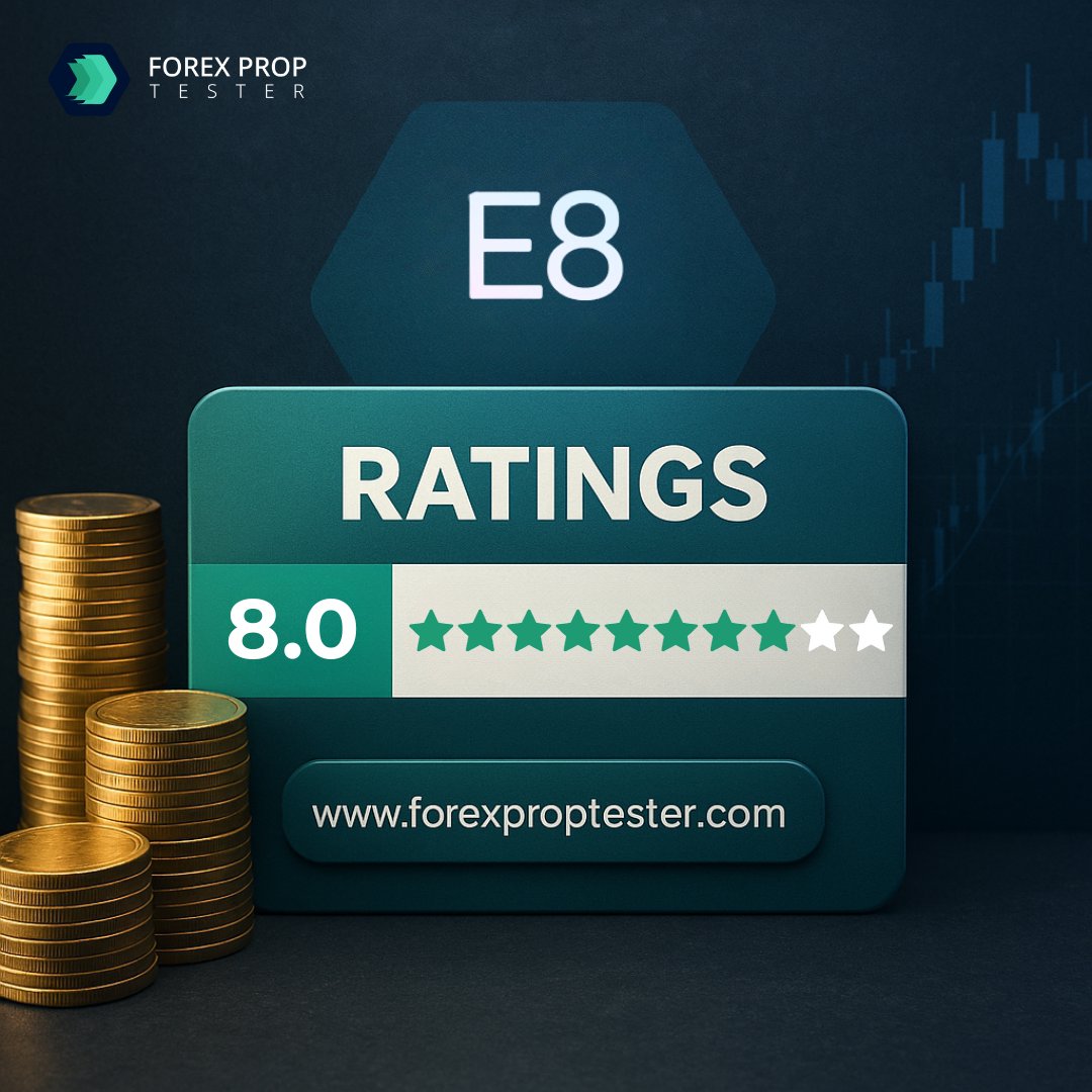 fxproptester's tweet photo. E8 Markets scores an impressive 8/10! 🚀
After detailed analysis and live testing, our team ranks it among the top prop firms. 🌐
#E8Markets #PropFirm #ForexTrading #TraderInsights https://t.co/yqFDEi5UjL
