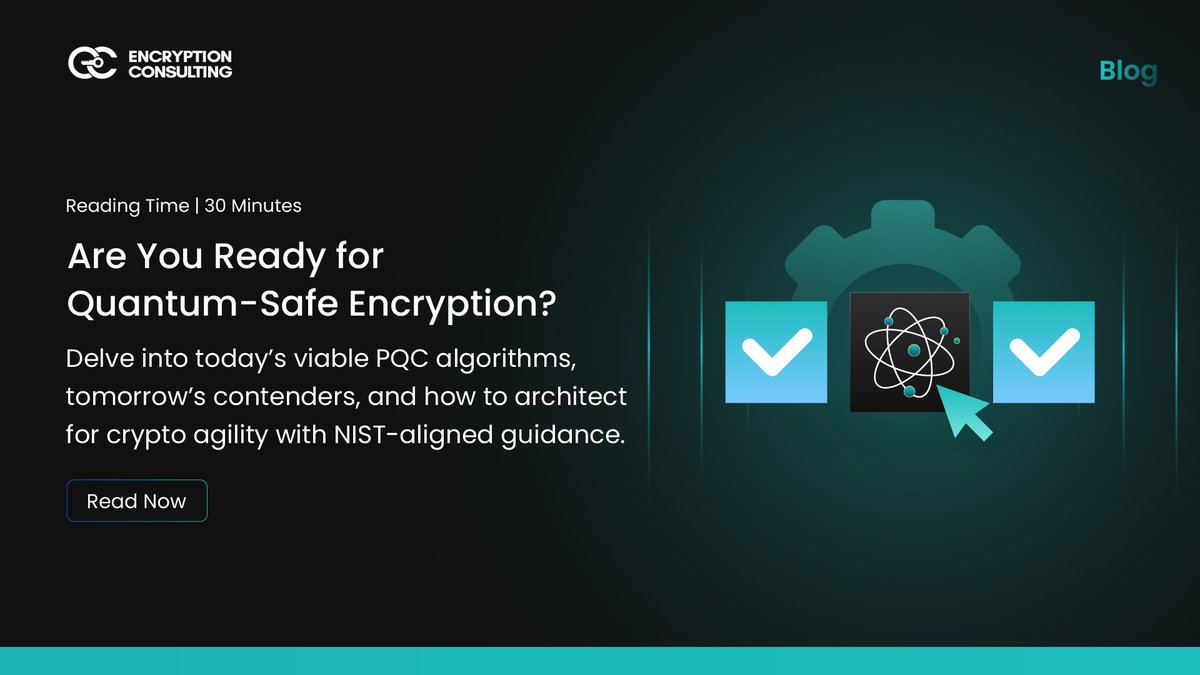 encryptioncons's tweet image. As we enter 2025, organizations can’t afford to ignore the risk of quantum attacks. Traditional encryption may soon be breakable, and the “harvest now, decrypt later” threat means data stolen today could be exposed tomorrow.

A post-quantum cryptography assessment helps identify…
