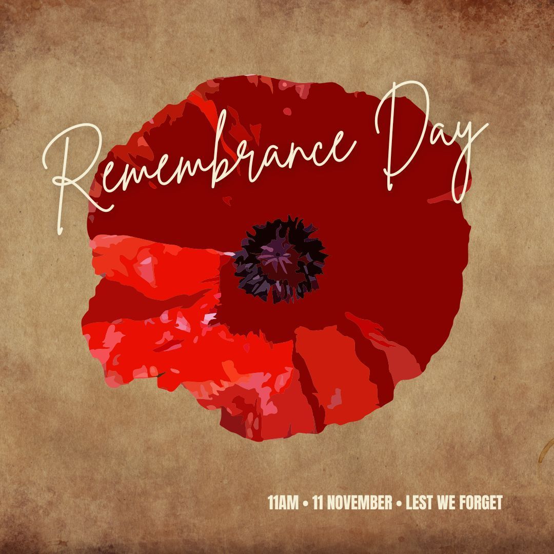 Today, we pause to honor and remember the brave men and women who served our country.

Lest we forget.