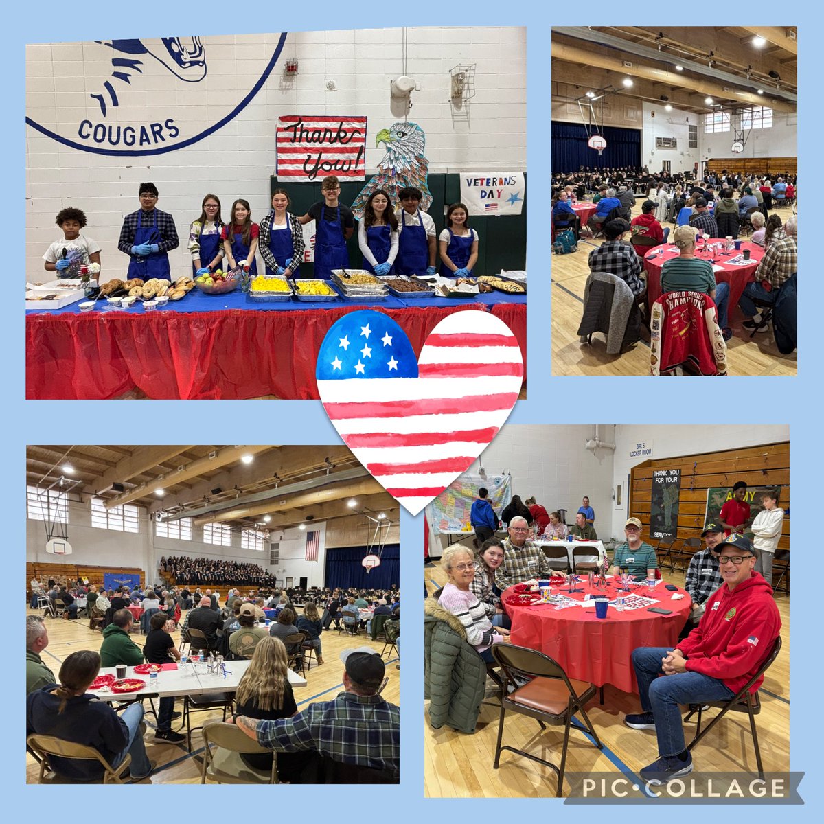 We are proud to recognize and thank the veterans in our school community and beyond. Your service and sacrifice inspire us every day. 🇺🇸❤️🤍💙 #FZNMScougars
