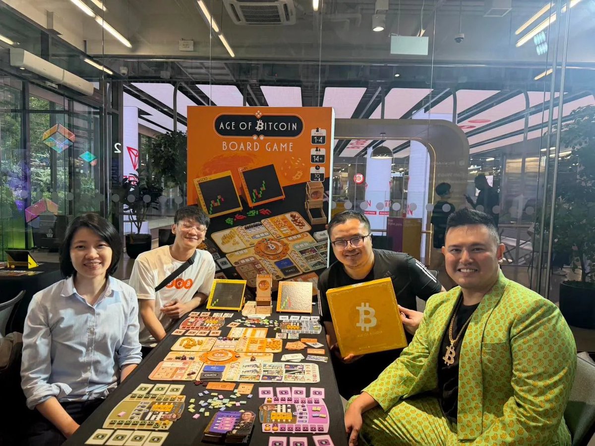 At Thailand Blockchain Week, @bittoonboard brought the 

The Age of Bitcoin board game went to Thailand Blockchain week, bringing Bitcoin to a whole new audience.

Play -> Talk -> Fun -> Adoption. 

to a whole new audience. Not just play—real talk, real people, real momentum.