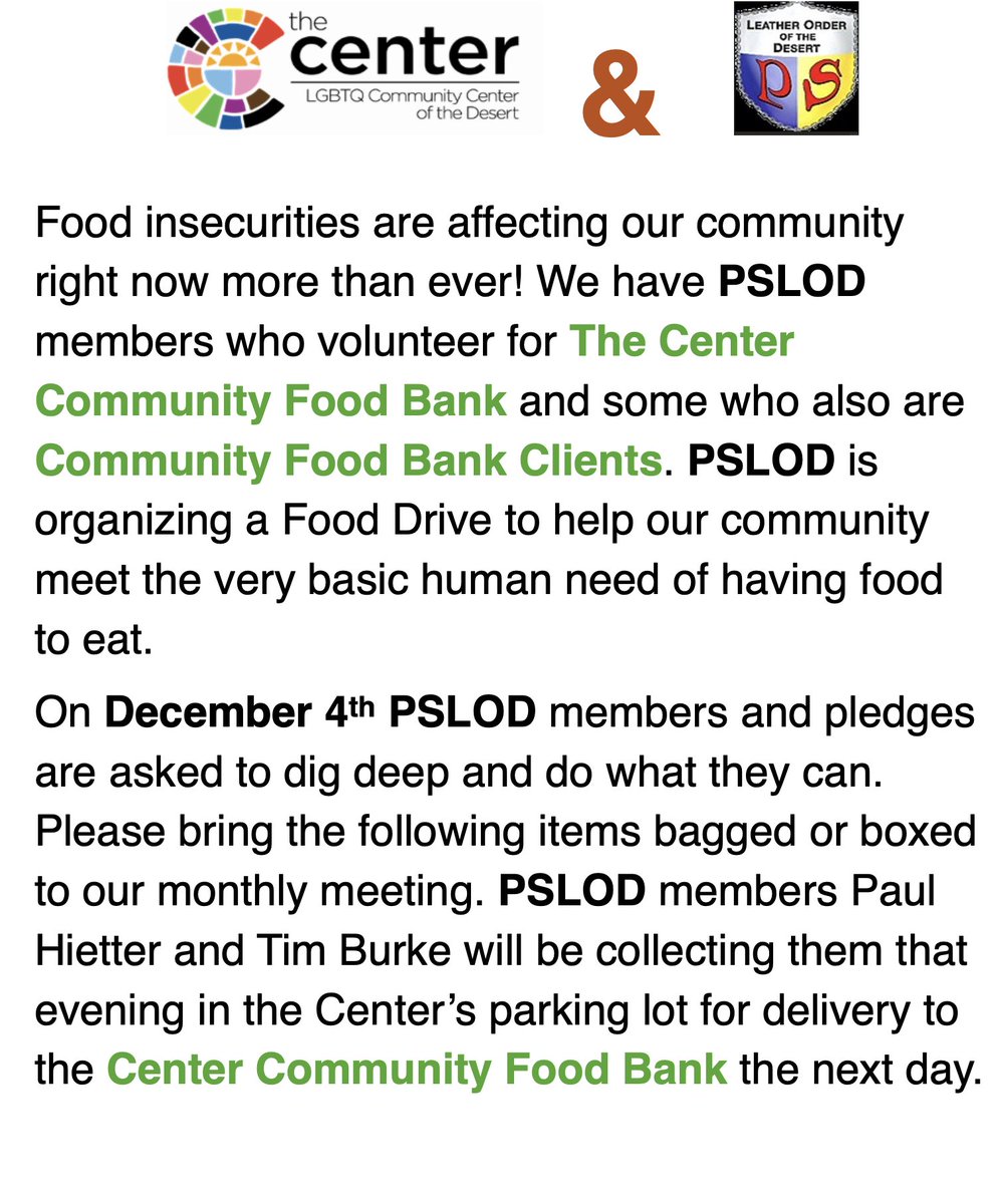 Palm Springs Leather Order of the Desert tweet media