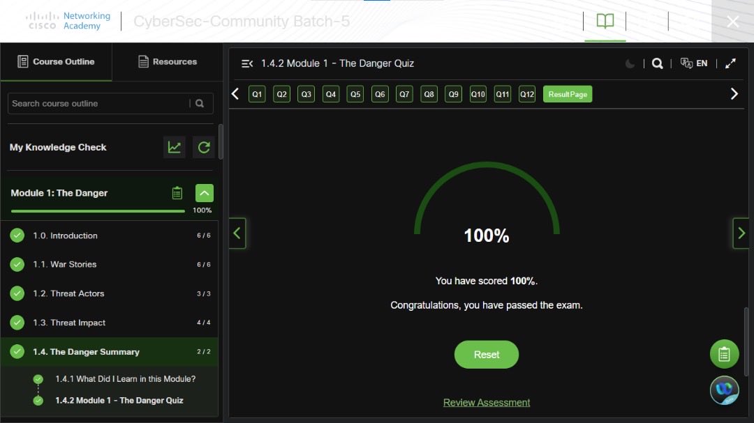 sudosheggs's tweet image. ☑️ day 36/100 of my cybersecurity journey. 

started learning at cybersec-community batch-5
did the knowledge check and completed modules 1 &amp;gt; the danger #100DaysOfCyberSecurity 

@ireteeh @TemitopeSobulo @OnijeC @cyberjeremiah @elormkdaniel @segoslavia