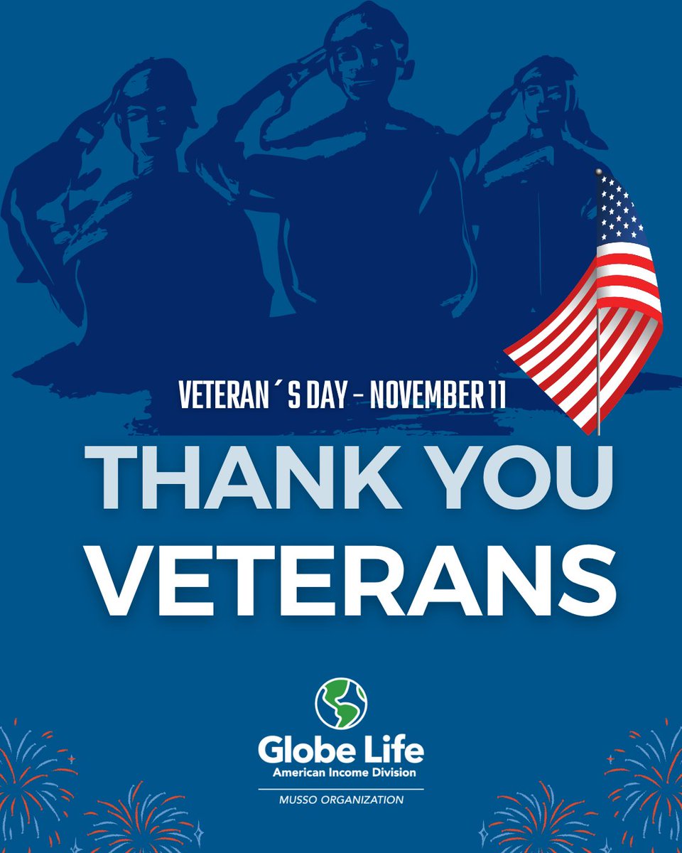 MussoOrg's tweet image. To all the brave men and women who served—thank you for your courage, sacrifice, and commitment. Life insurance is one way to safeguard your family’s future, and today we honor those who have protected ours. #VeteransDay #HonoringHeroes #MussoOrganization
