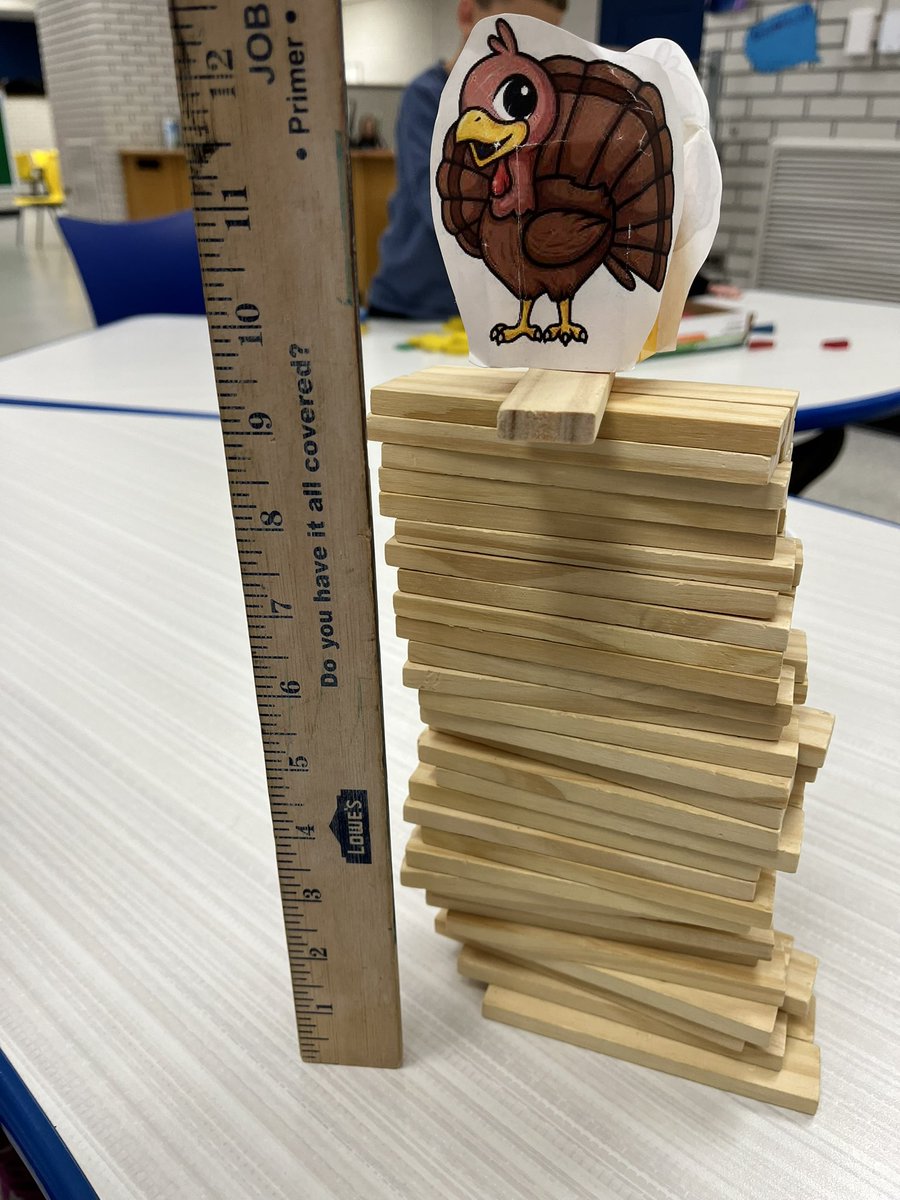 SteamMrs's tweet image. Mrs. Harmans class built turkey towers to watch for farmer #steam @LopatES