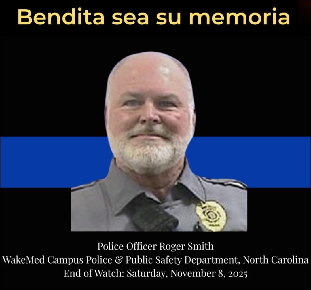 calluna2008's tweet image. 👉🇺🇸#Homenajepóstumo a Roger Smith, de 59 años, oficial del Departamento de Policía y Seguridad Pública del Campus #WakeMed, #CarolinadelNorte, asesinado a tiros en la mañana del 8 de noviembre de 2025, en el Departamento de Emergencias de Garner Healthplex  #BlueLivesMatter