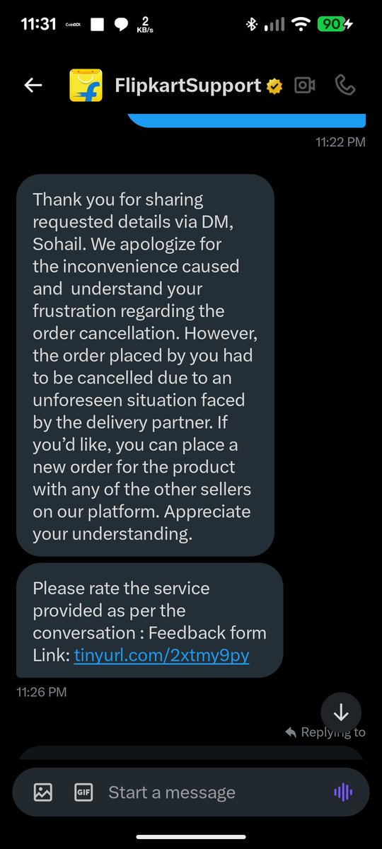 TheFabSohail's tweet photo. @flipkartsupport If you all just wanted to reply this so I am not an educated person 
I already got all this intimation in message and mail 
The support system is also a waste of time 
Going Ahead to be a next Snapdeal 👏
@Flipkart https://t.co/rAUFsroaMy