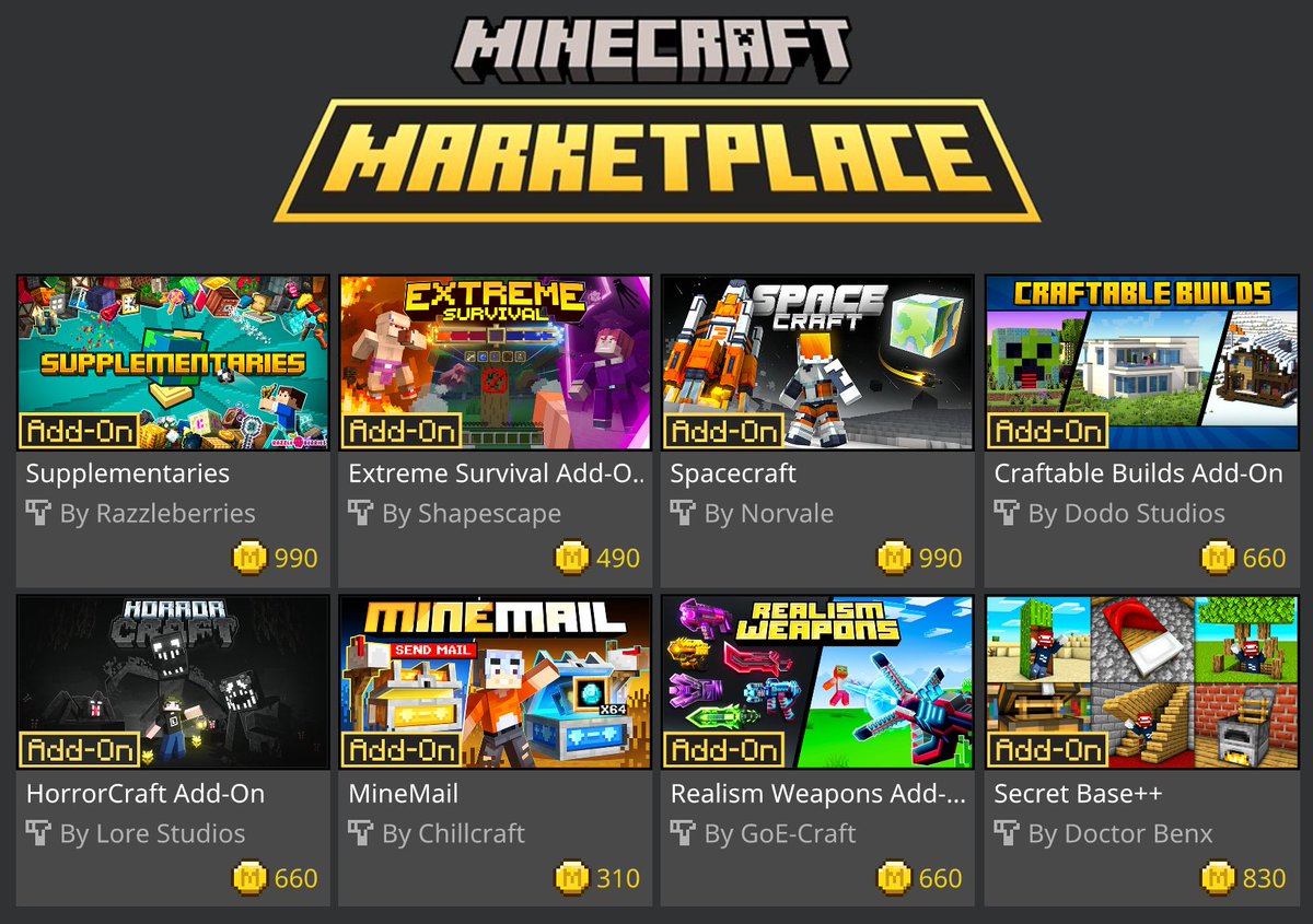 8 New add-ons came out today. I'll post a showcase video of each asap!😁