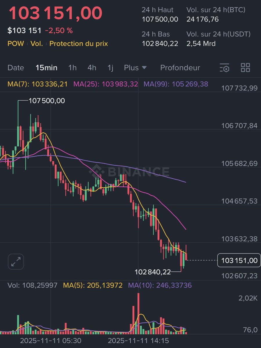- Fin du gouv shut down
- Chine qui déclare vouloir que tout se passe bien avec les US
- Trump qui tweet bullish ds tous les sens
- Chèques de 2k aux ricains
- Gap CME comblé

Et #BTC qui tombe encore…

Jamais vu ça

Ça sent le DUMP INTERGALACTIQUE

#CryptoScam #CryptoTrading