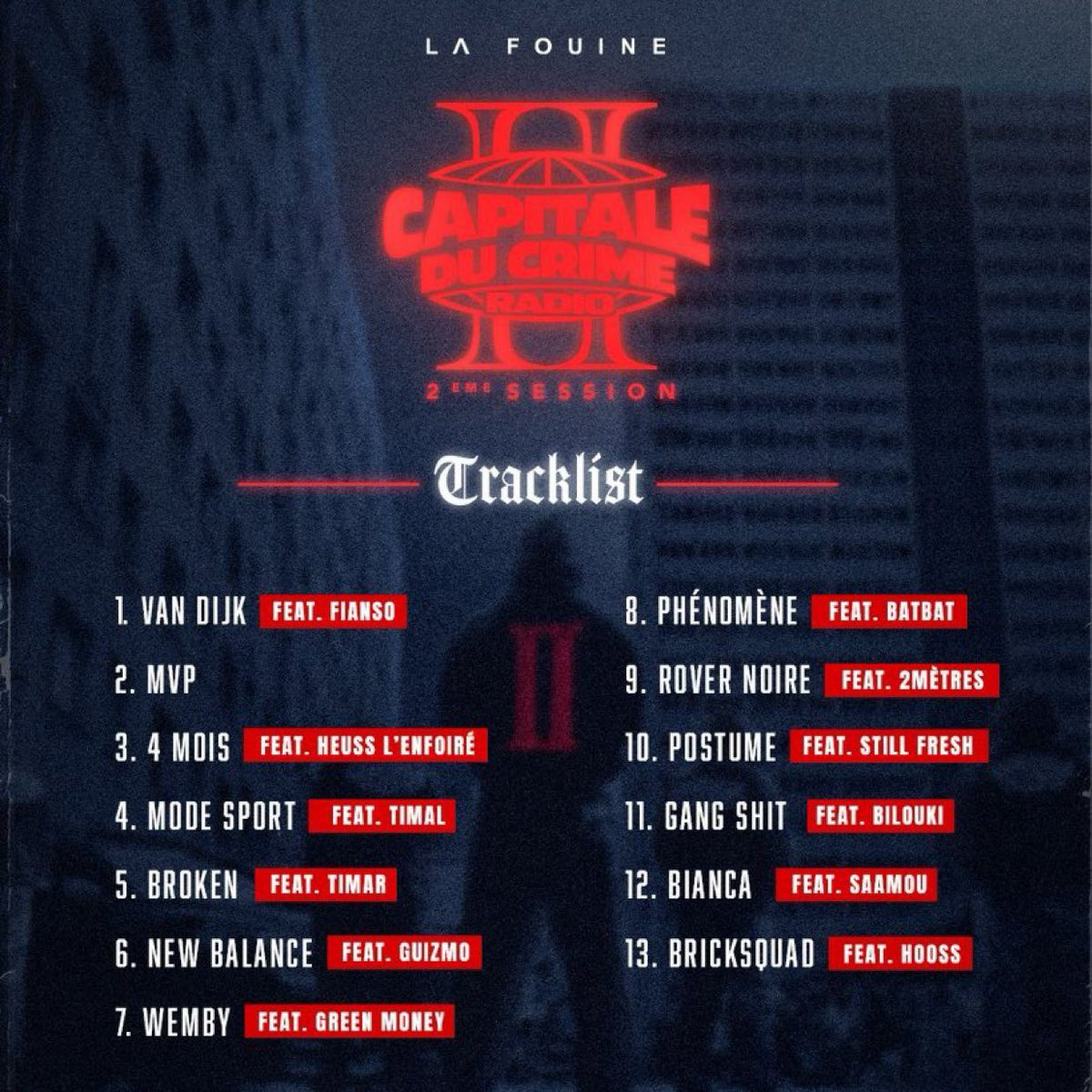Akaflxw's tweet image. La tracklist hype tellement ! Merci La Fouine