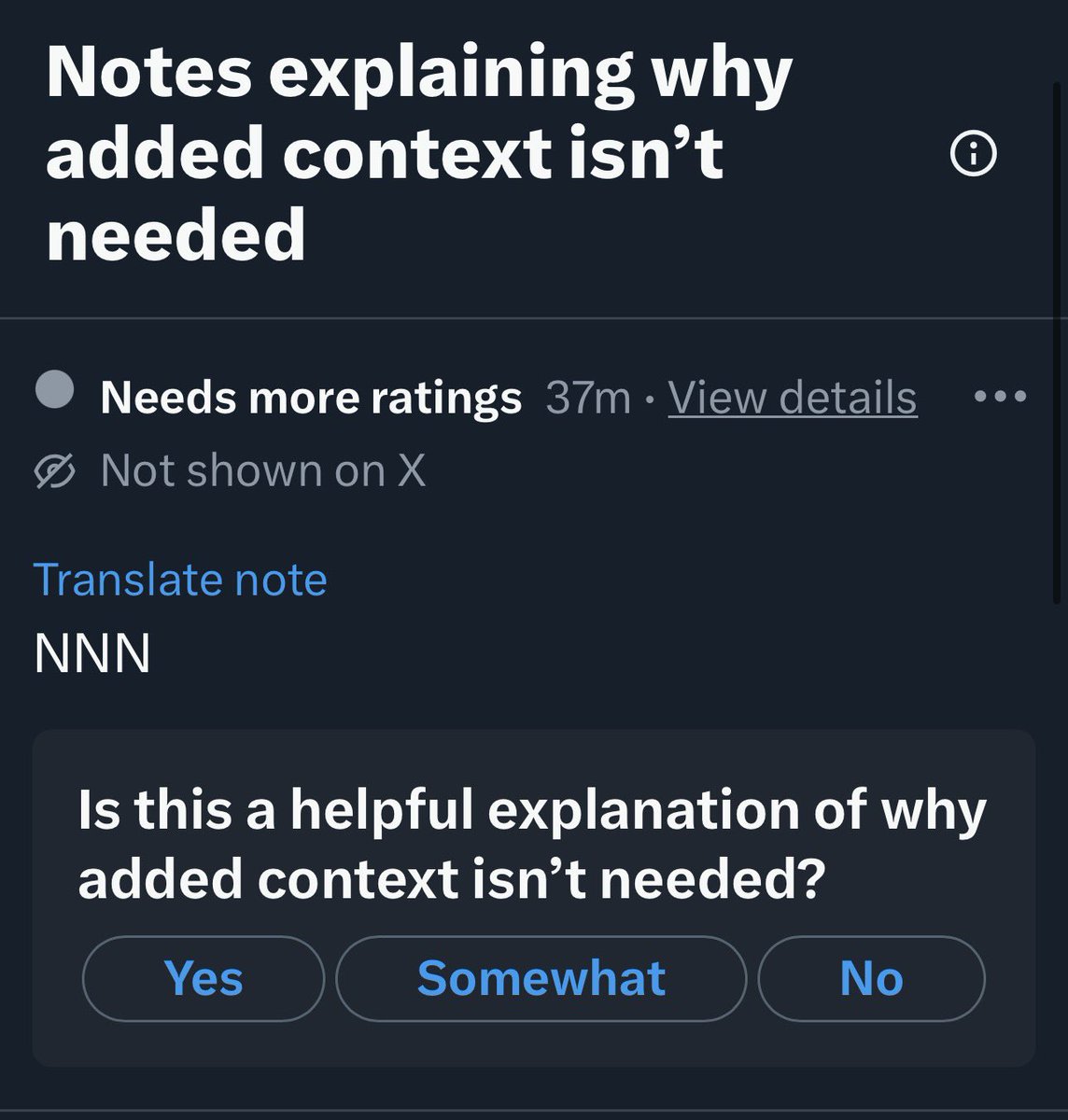 derrickgott007's tweet image. Hey #CommunityNote dorks.  Stop putting “NNN”.    It’s absolutely stupid that you’re doing this.