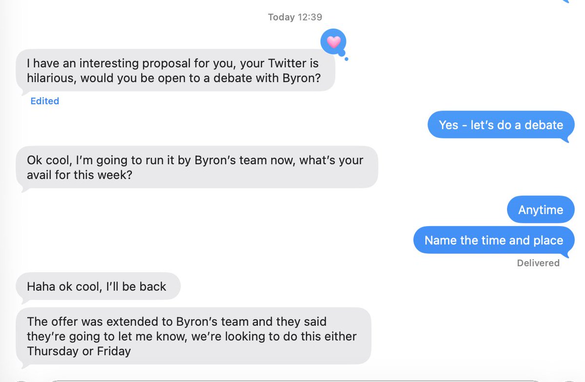 j_fishback's tweet image. NEWSMAX has graciously invited @ByronDonalds and me to a live TV debate in primetime this Thursday or Friday. I accept. Let&apos;s debate our policy visions for Florida, and let the voters decide who their next Governor should be.