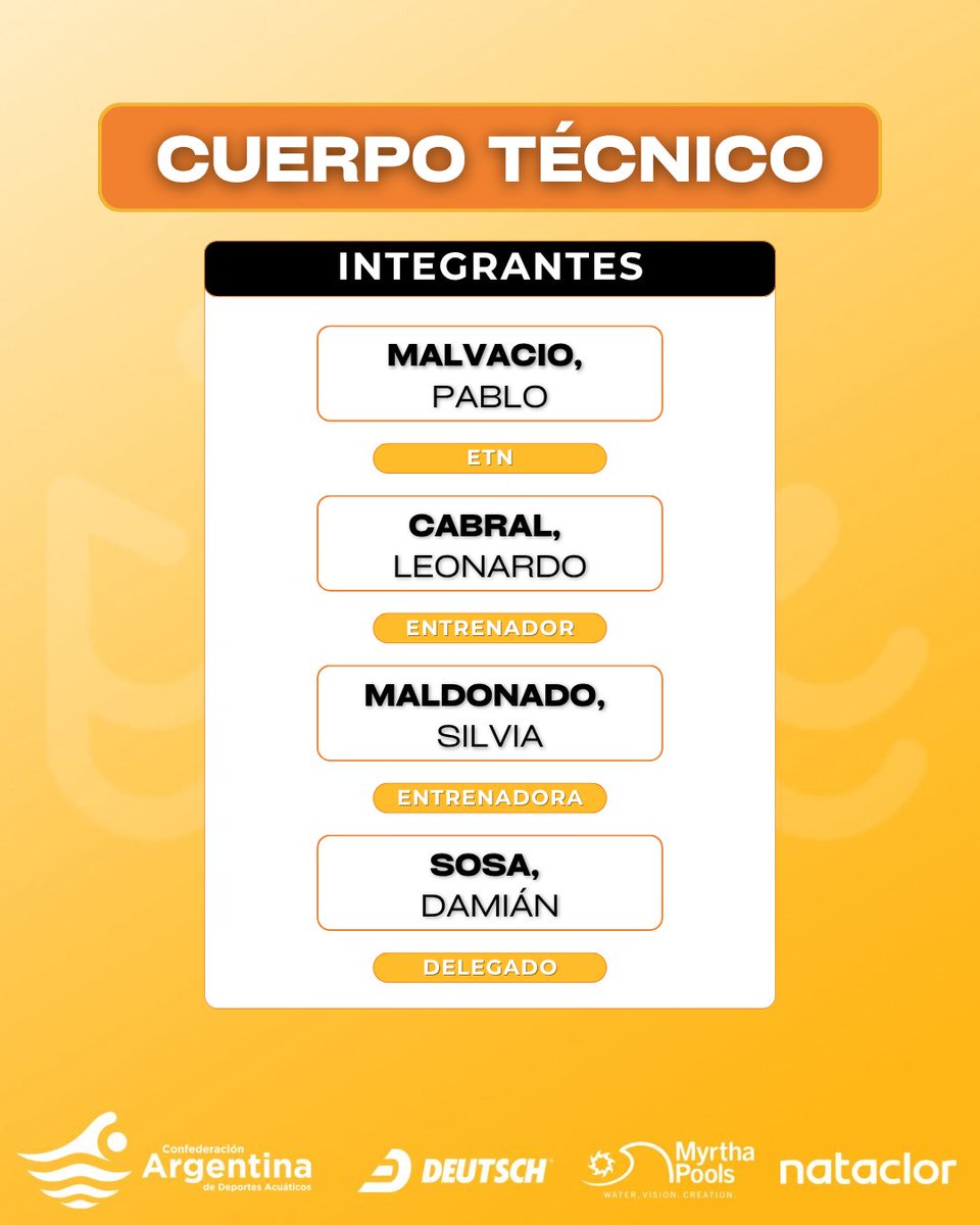 🔜🇧🇴 ¡A competir en Cochabamba! 

🇦🇷🔝  La selección argentina juvenil de natación estará en la Copa Pacífico y  la Copa Julio Maglione, a disputarse en Bolivia entre los días 12 y 15  de noviembre.

🫡💫 ¡Vamos, Argentina!