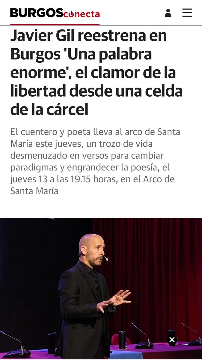 Así de lindo cuenta Julio César Rico en <a href="/burgosconecta/">BURGOSconecta</a> lo del jueves. 

Gracias. 

burgosconecta.es/burgos/javier-…