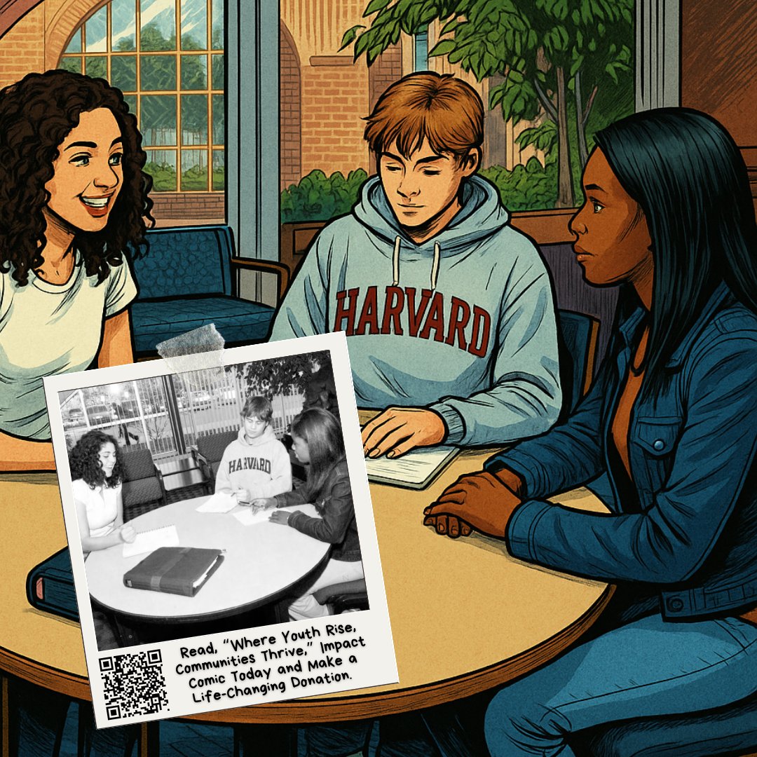 AEProgram's tweet image. Have you read our first Impact Comic, “Where Youth Rise, Communities Thrive&quot;? Each illustrated scene is inspired by real moments and each story reflects a simple truth: when given opportunity, young people create change that multiplies. Whether in a high school cafeteria in…