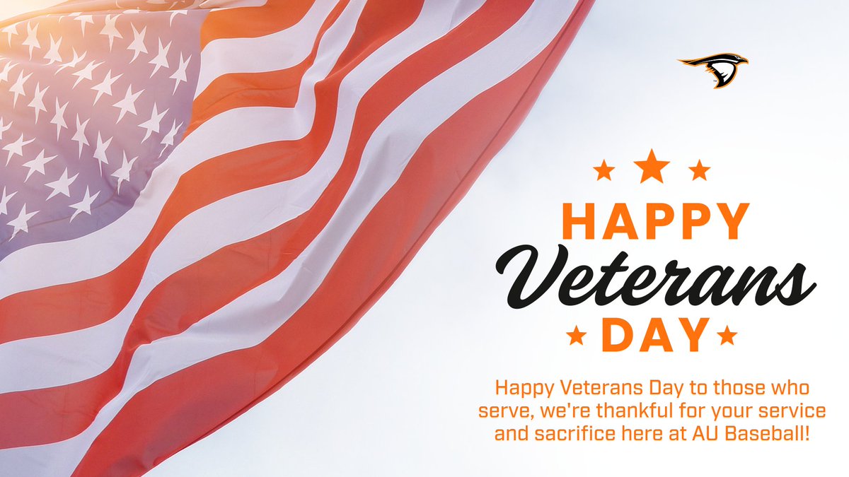 Happy Veterans Day to those who serve from us at AU Baseball!