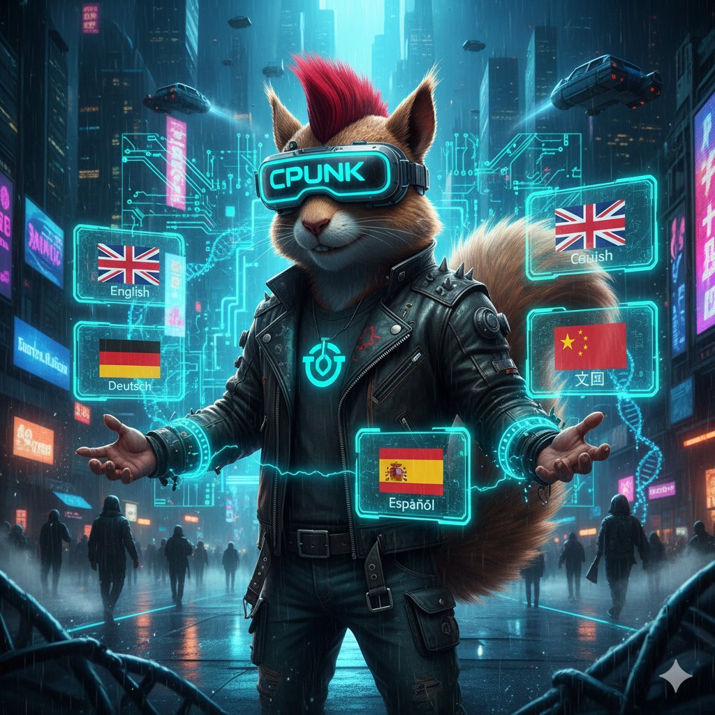 🌐 Global Security, Global Reach! 🌐
The full breakdown of the CPUNK Messenger and its Post-Quantum cryptography is now available in four languages! 🛡️

Understand exactly how your messages are secured against tomorrow's quantum computers.

Watch the Technical Deep Dive in your