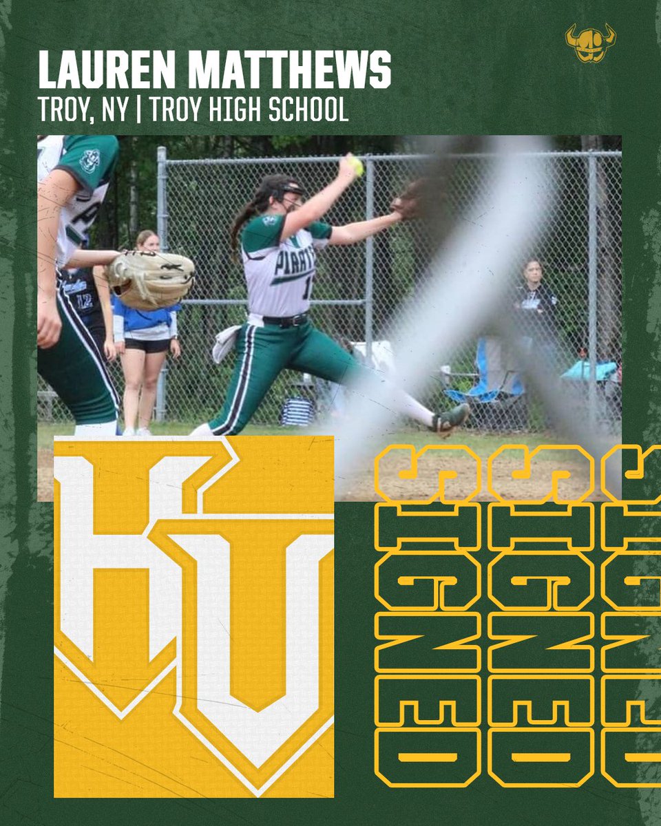 Welcome to the Valley! 
Congratulations to Lauren Matthews (Troy, NY | Troy  High School) on their commitment to join the Vikings softball program in 2026-27! 
#hvccvikings