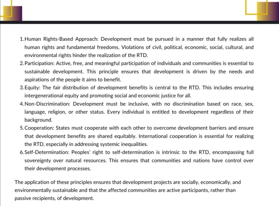 Lesotho’s laws must recognise the Right to Development so every voice counts and every community benefits

See how the 6 key principles guide this right in our Stakeholders’ Conference Report. 
 
Read more:👇 tinyurl.com/4jf6z466

#RightToDevelopment #HumanRights