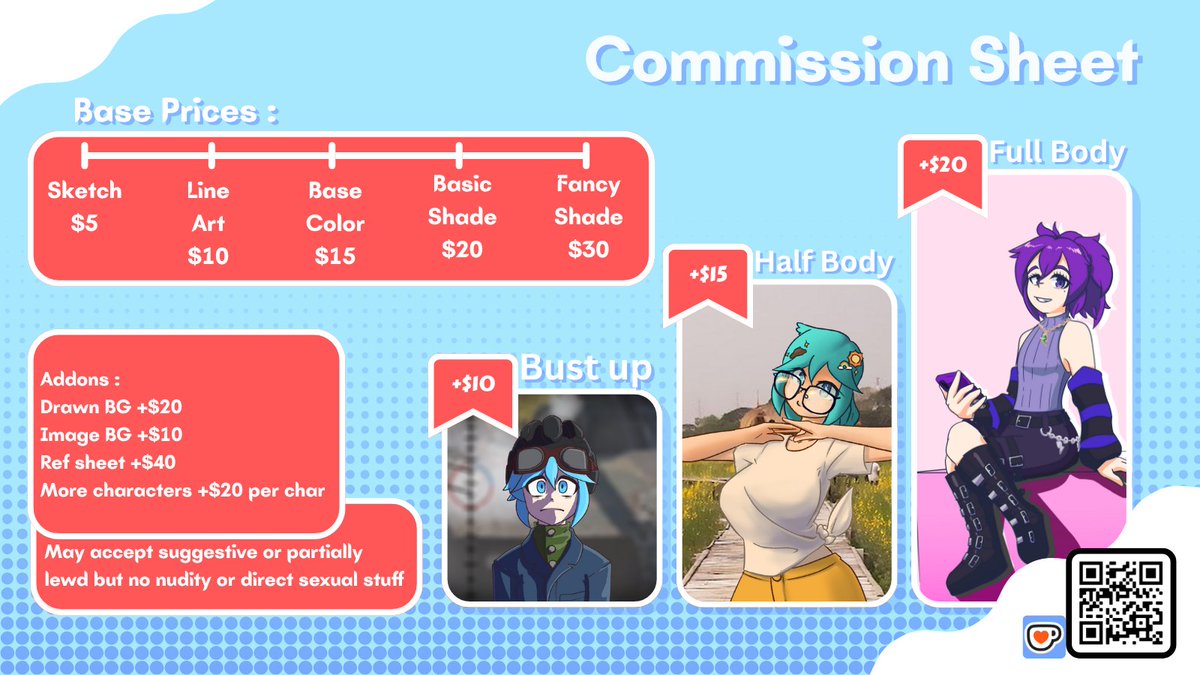 Choco2Sun's tweet image. I'm officially reopening commission to fund for new equipment!
ko-fi.com/chocosun5556