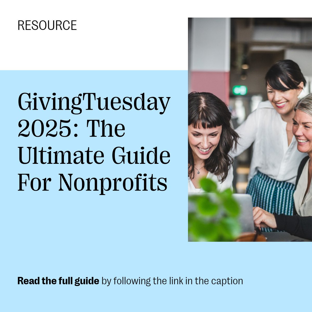 bloomerangTech's tweet image. Your greatest #GivingTuesday starts now. ✨ 

Turn purpose into impact with our 2025 guide. Get a strategic timeline and fresh donor engagement ideas to build your most successful campaign yet.
Read the guide: bit.ly/4p02sFs